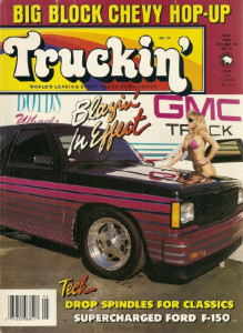 TRUCKIN' 1990 MAY - '56 F-100,91 S-10 BLAZER,PROJ RANGER GRAPHICS,UNSER'S F-150*